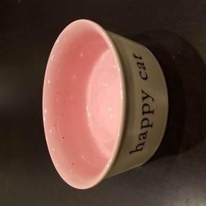 "happy cat" Cat bowl NWOT